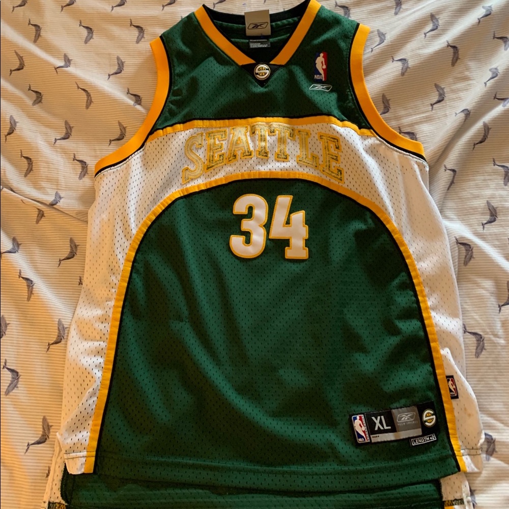 Retro Seattle Supersonics Ray Allen Jersey